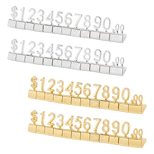 ahandmaker-office-tiquettes-prix-m-tal-r-glable-or-argent-4-pcs image 6