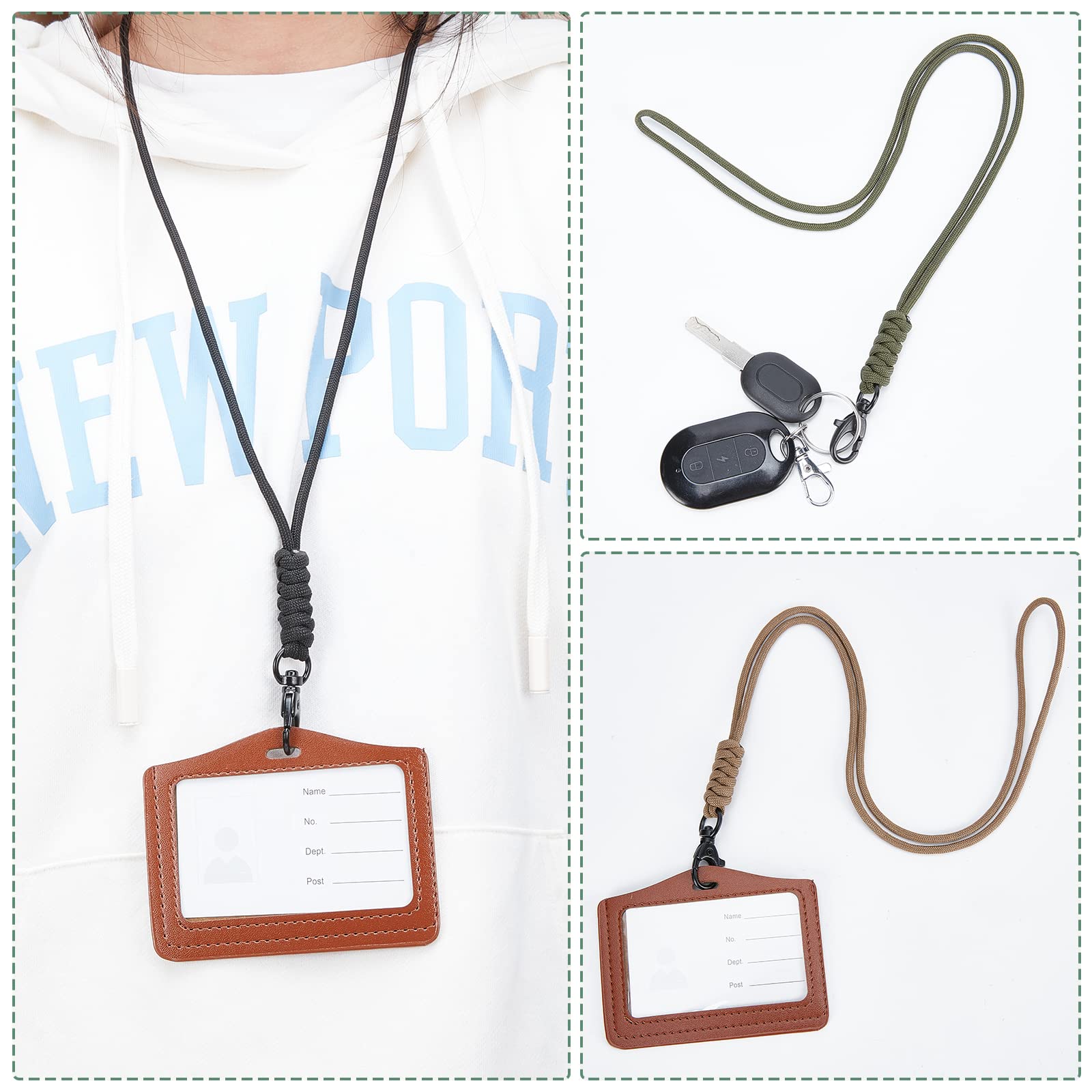 ahandmaker-keychain-4-lani-res-paracorde-porte-cl-s-tiss-robuste image 3