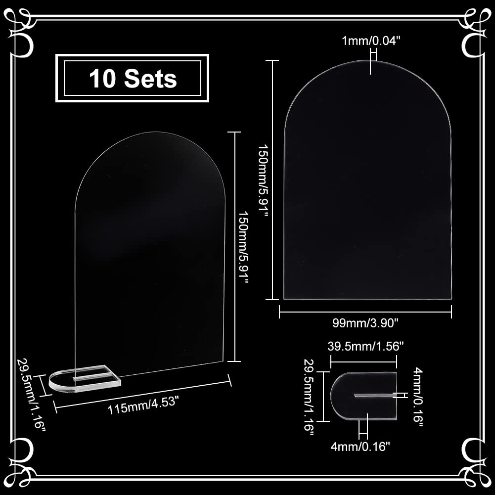 ahandmaker-wedding-supplies-marque-places-arche-acrylique-x10 image 2