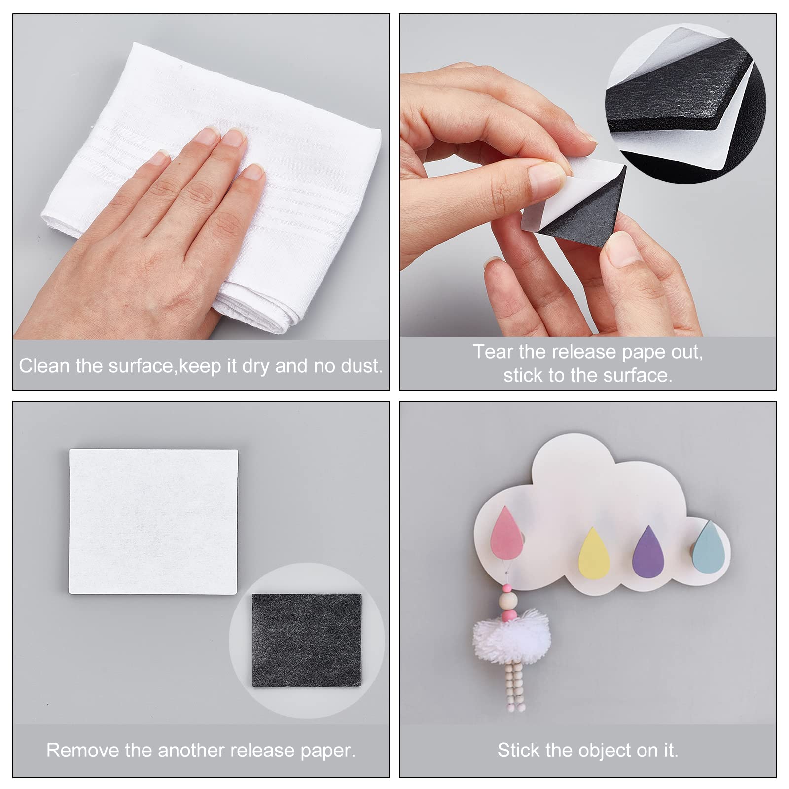 ahandmaker-ruban-mousse-double-face-200-pi-ces-30x35mm-adh-sif-fort image 4