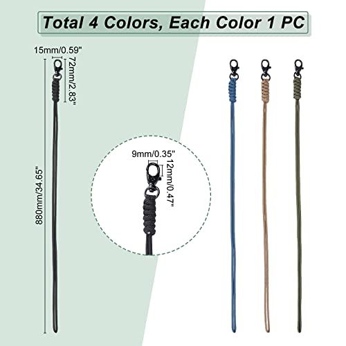 ahandmaker-keychain-4-lani-res-paracorde-porte-cl-s-tiss-robuste image 8