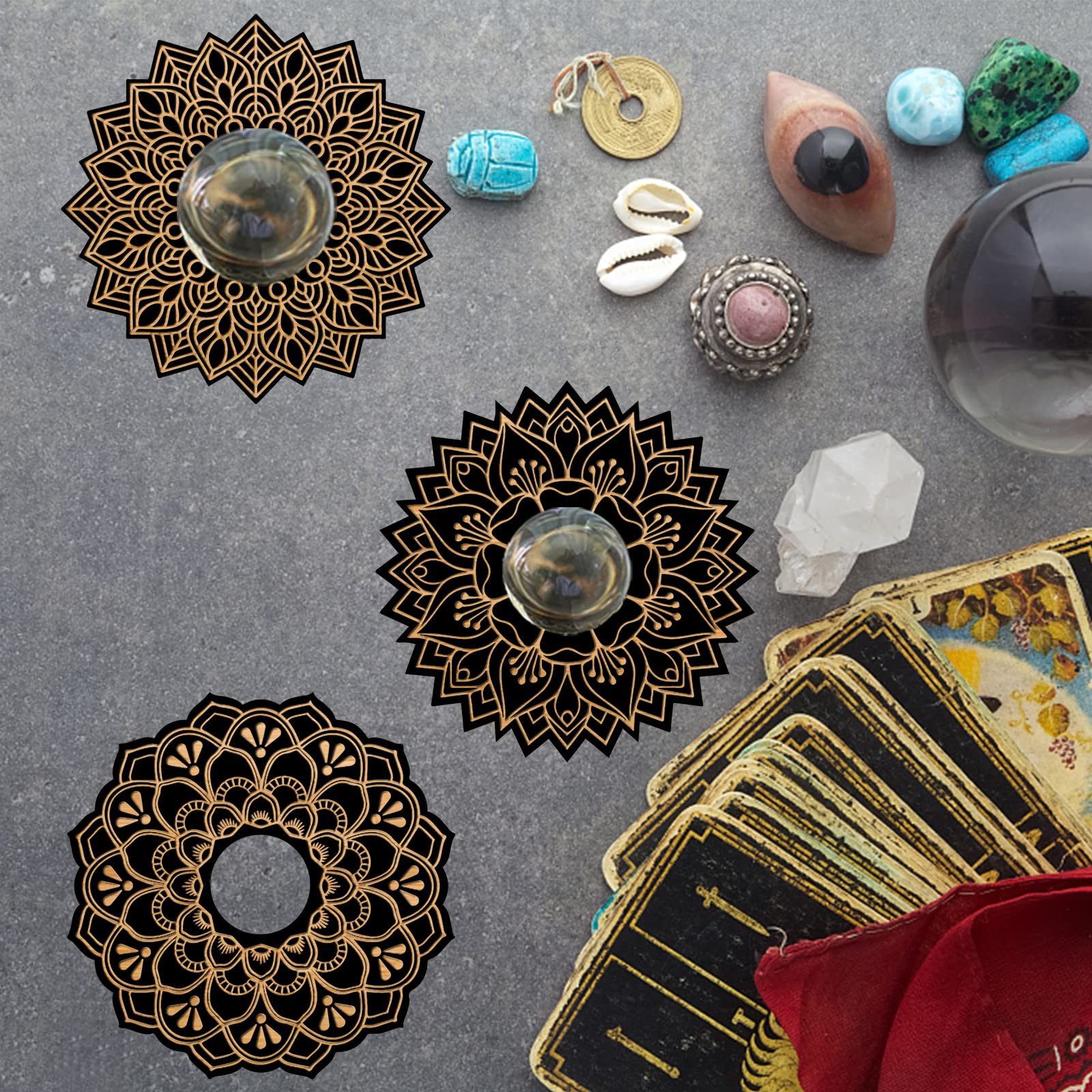 ahandmaker-home-decorate-support-boule-de-cristal-fleur-lot-6 image 5