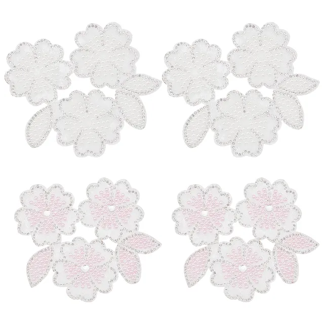 ahandmaker-appliqu-fleur-perle-strass-8-pi-ces-2-couleurs-couture image 1