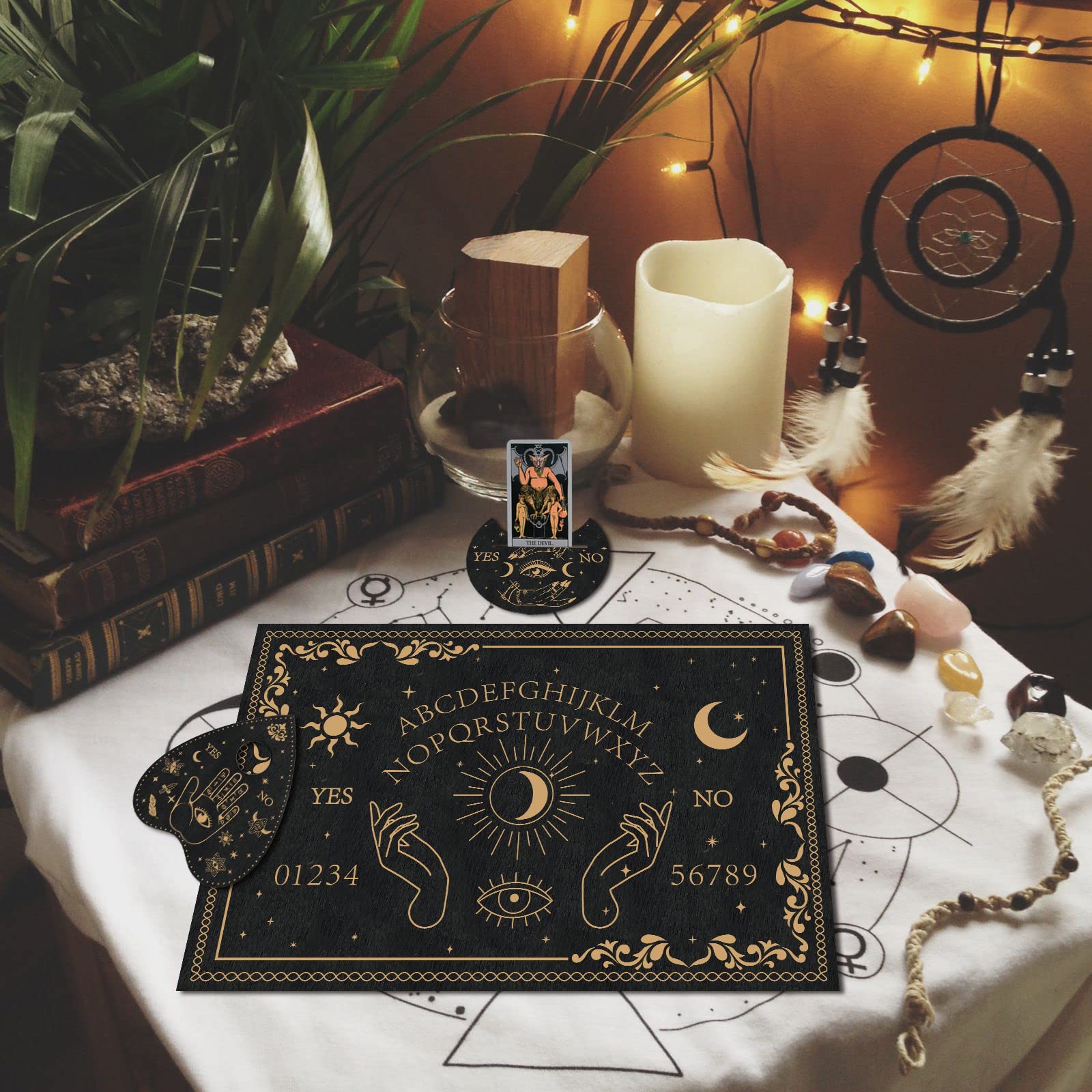 ahandmaker-planche-esprit-ouija-bois-noir-divination-main-soleil image 3