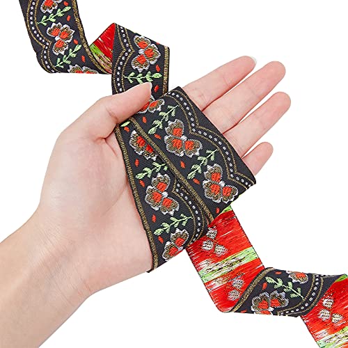 ahandmaker-chain-trim-ruban-jacquard-floral-33mm-2x6-4m image 8