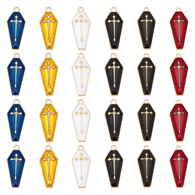 ahandmaker-croix-cercueil-pendentif-mail-halloween-lot-48 image 1