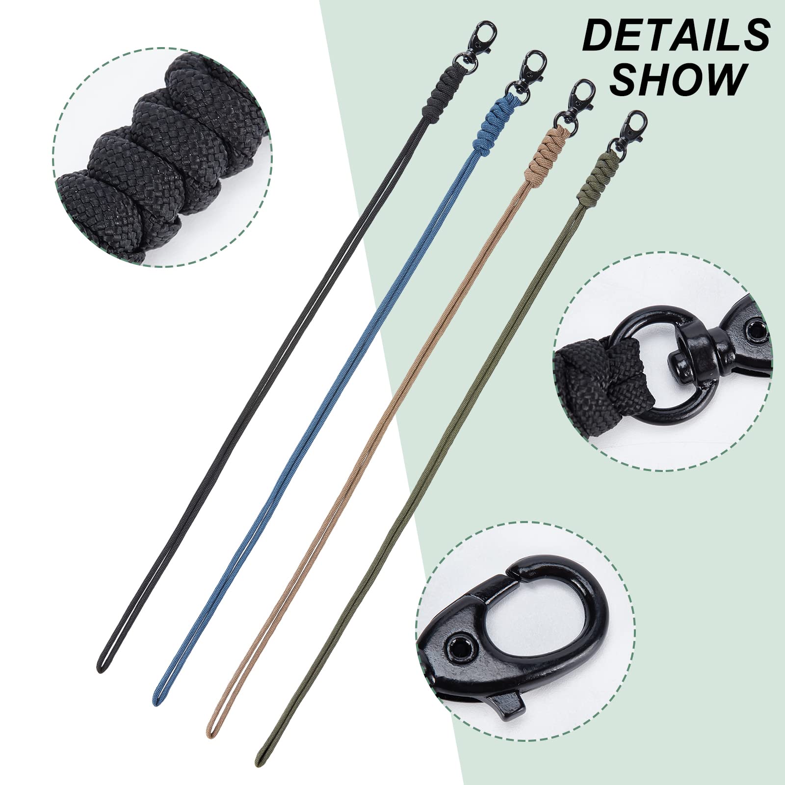 ahandmaker-keychain-4-lani-res-paracorde-porte-cl-s-tiss-robuste image 4