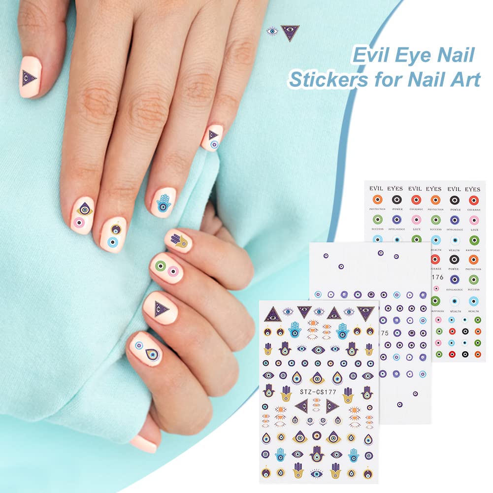 ahandmaker-stickers-ongles-evil-eye-12-feuilles-autocollants-bleu image 6