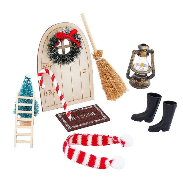 ahandmaker-maison-f-e-miniature-no-l-10-pi-ces-rouge image 1