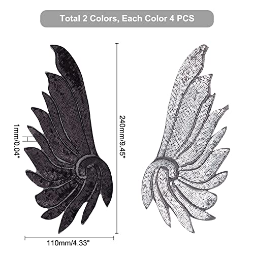 ahandmaker-applique-patch-ailes-ange-paillettes-8-pi-ces image 8