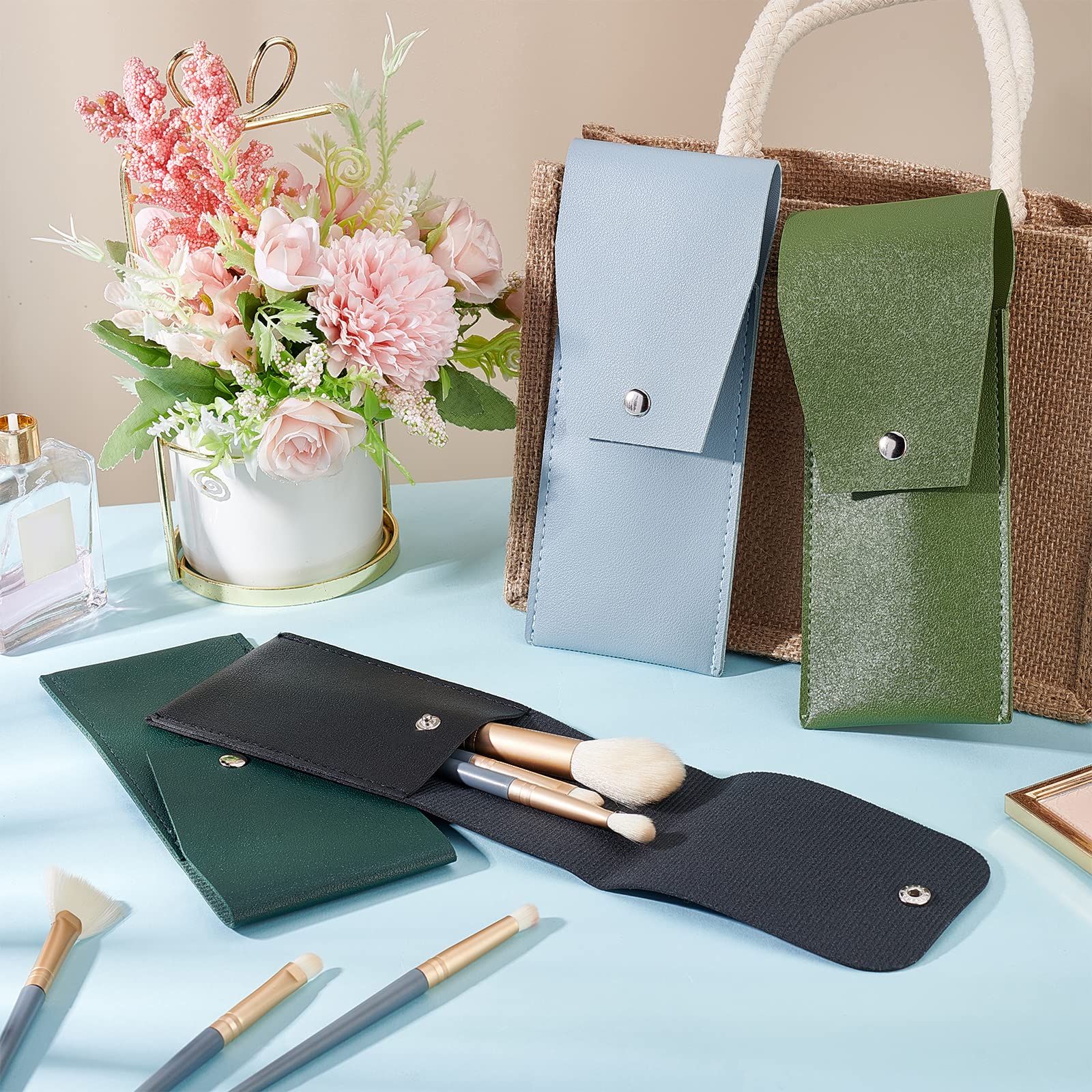 ahandmaker-household-trousse-pinceaux-maquillage-pu-4-sacs image 6