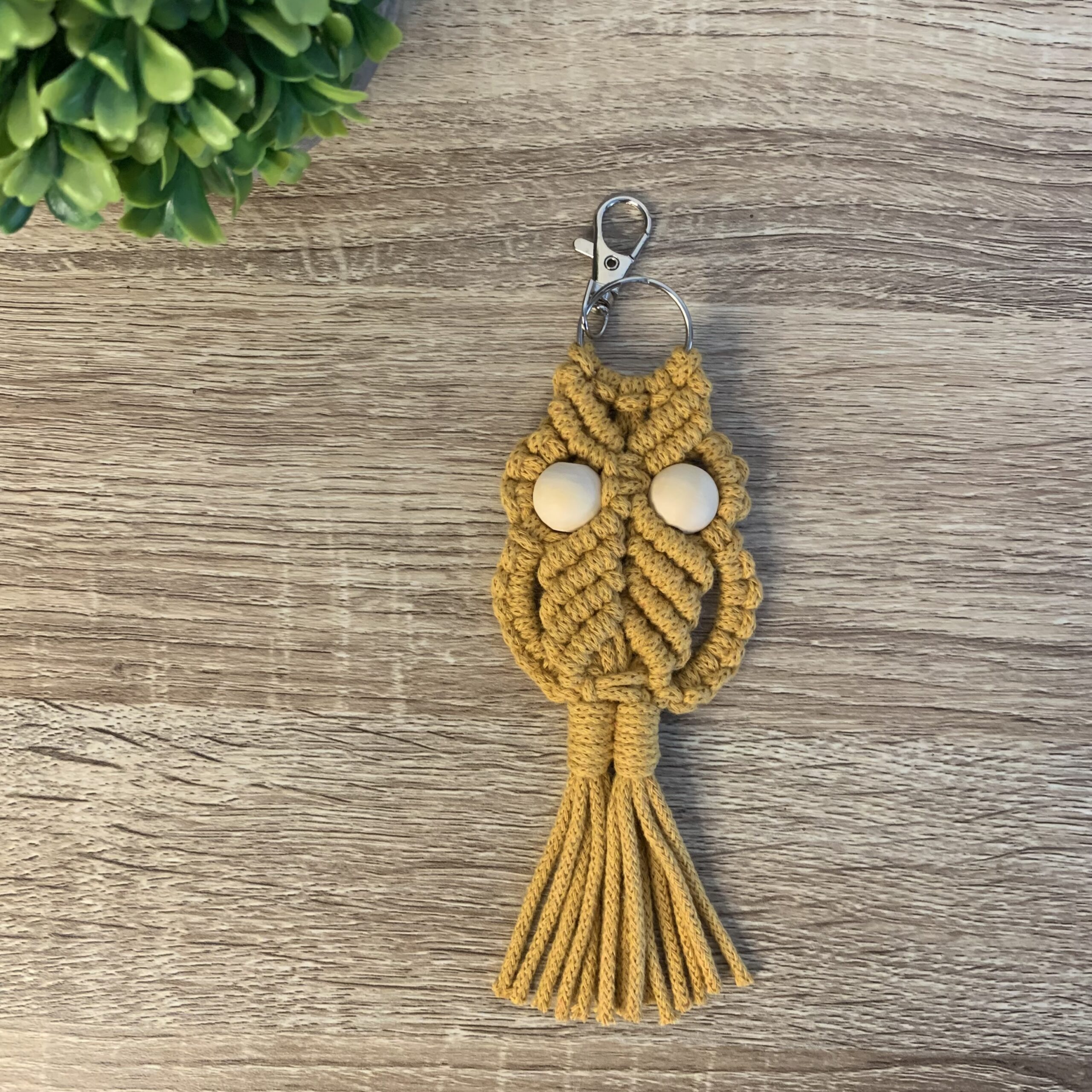 atelier-n-caux-hibou-porte-cl-s-macram-mousqueton-20-cm image 3
