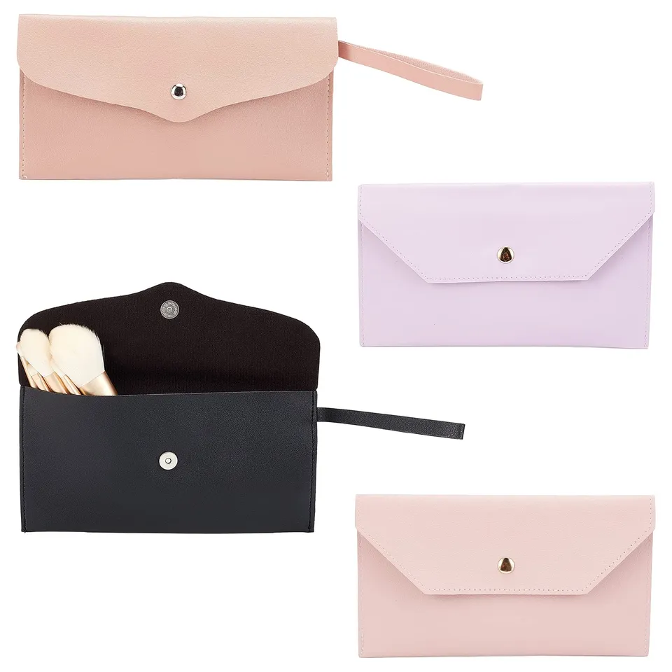ahandmaker-tui-pinceaux-maquillage-cuir-pu-4-pcs-4-couleurs image 1