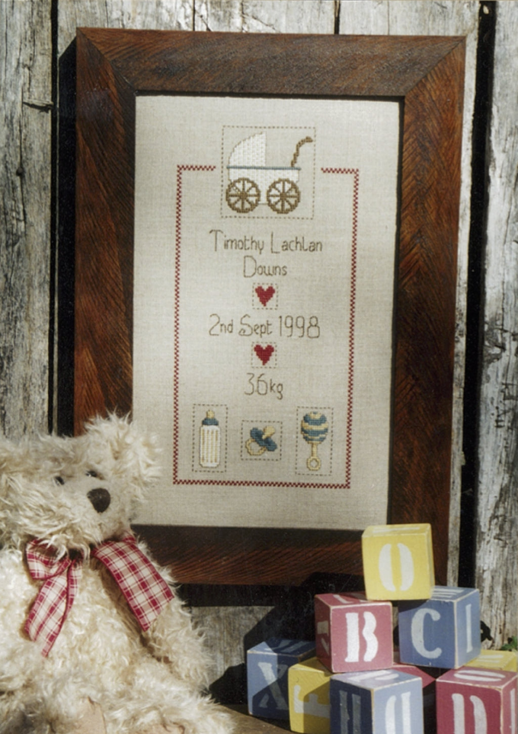 anni-downs-birth-sampler-point-de-croix-naissance-b-b image 1