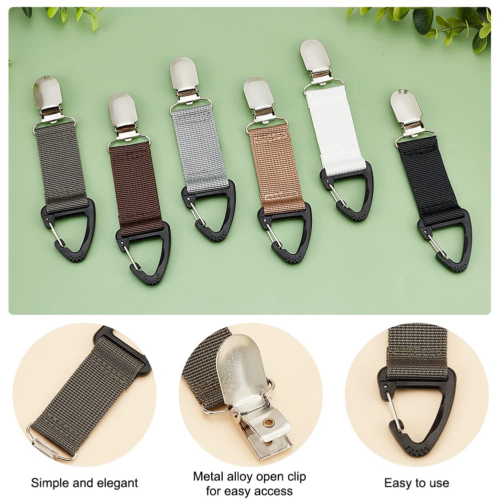 ahandmaker-6-pinces-chapeau-voyage-clip-porte-chapeau-polyester image 4