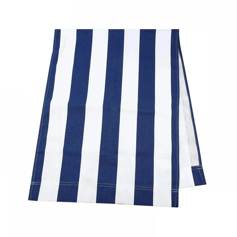 ahandmaker-toile-rechange-chaise-plage-114x43cm-bleu-blanc-rayures-polyester image 1