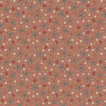 anni-downs-down-tinsel-lane-3216-88-tissu-rouge-poinsettias-25cm image 1
