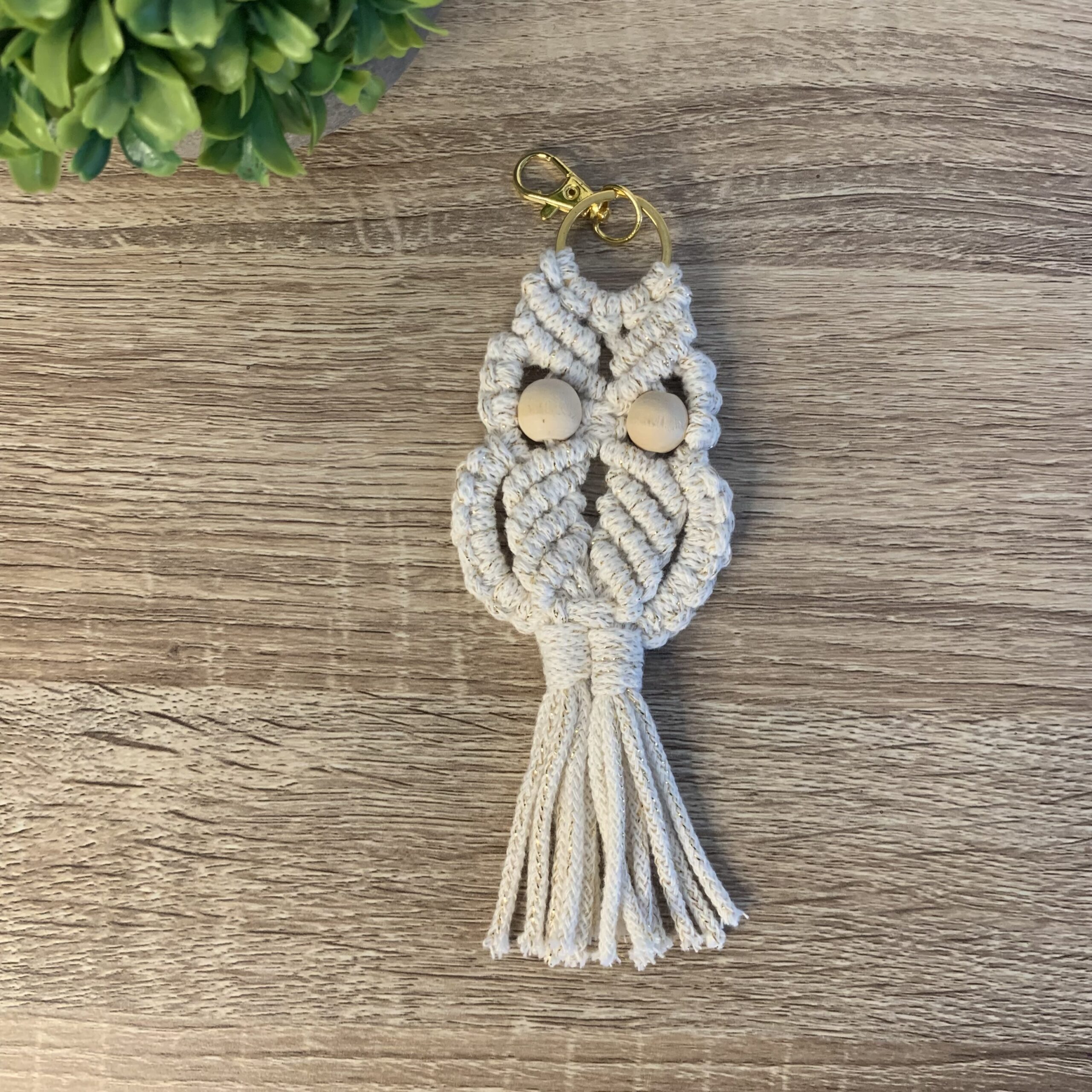 atelier-n-caux-hibou-porte-cl-s-macram-mousqueton-20-cm image 6