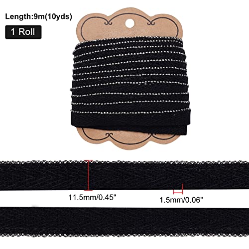 ahandmaker-passepoil-noir-10-yards-cordon-couture-11-5-mm image 8