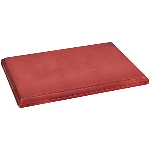 ahandmaker-socle-bois-rectangulaire-base-display-rouge-fonc image 8