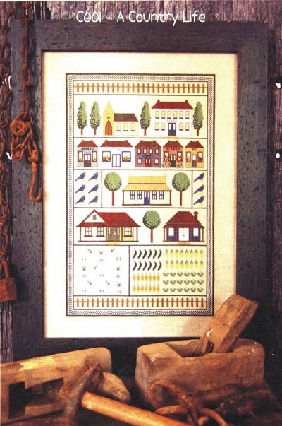 anni-downs-a-country-life-patron-point-de-croix-campagne image 2