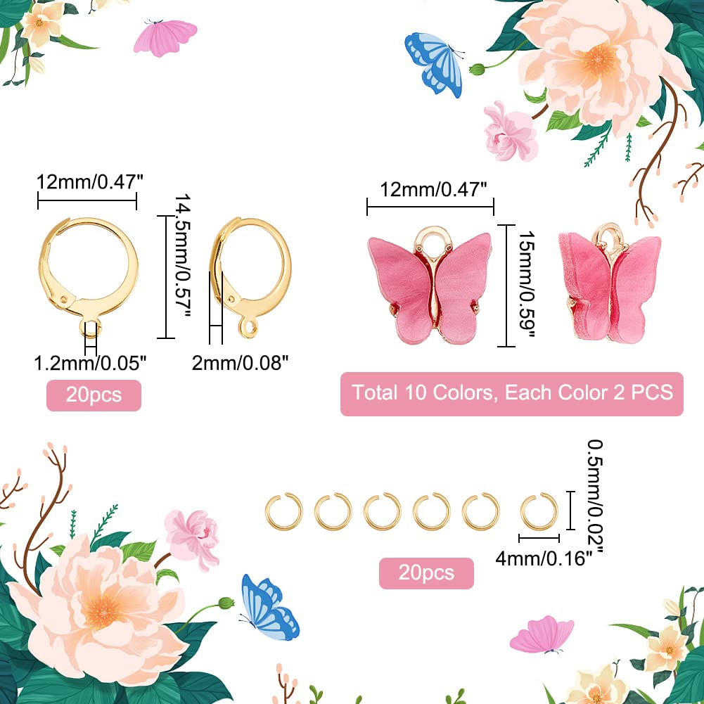 ahandmaker-jewelry-findings-kit-boucles-d-oreilles-papillon-10-paires image 2