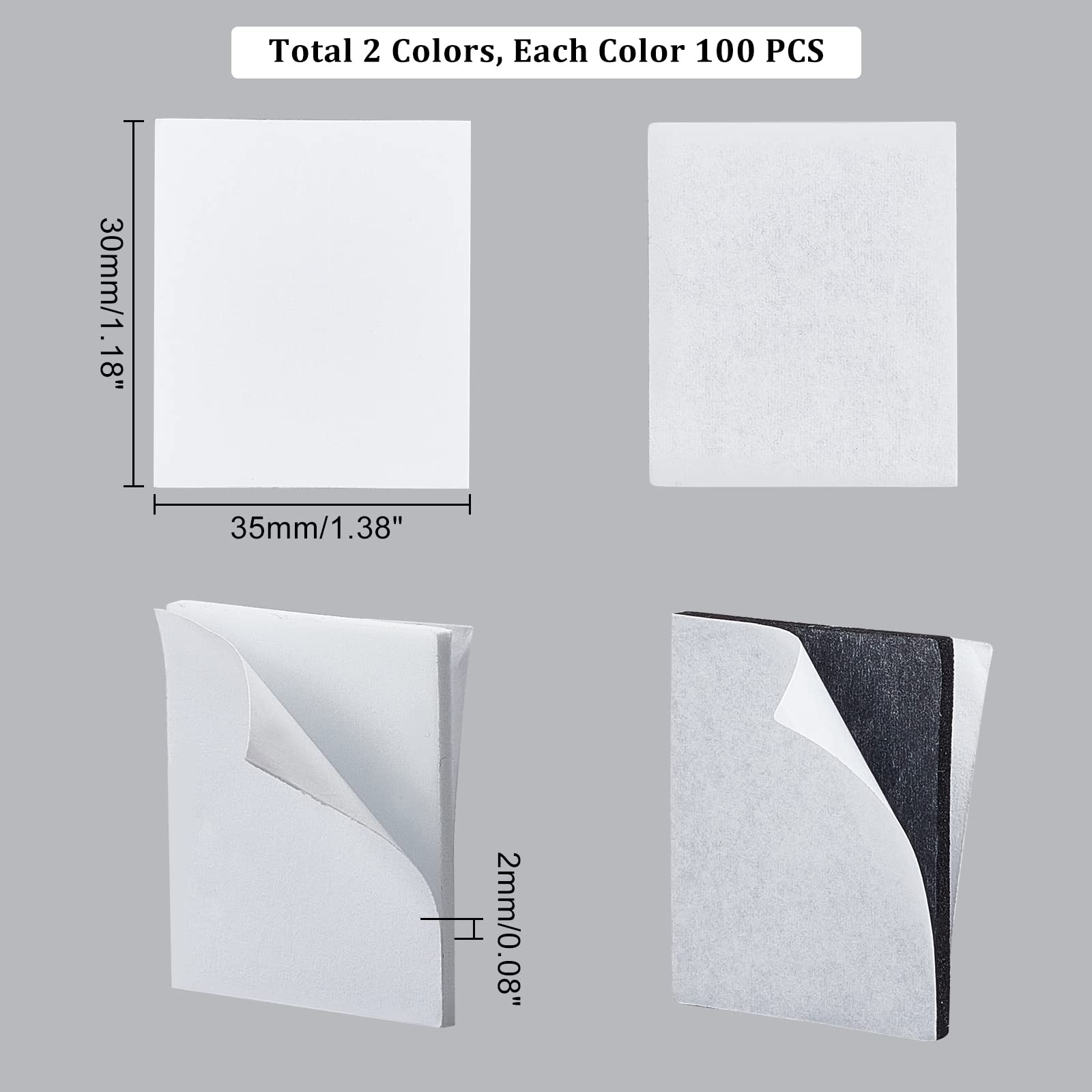 ahandmaker-ruban-mousse-double-face-200-pi-ces-30x35mm-adh-sif-fort image 2