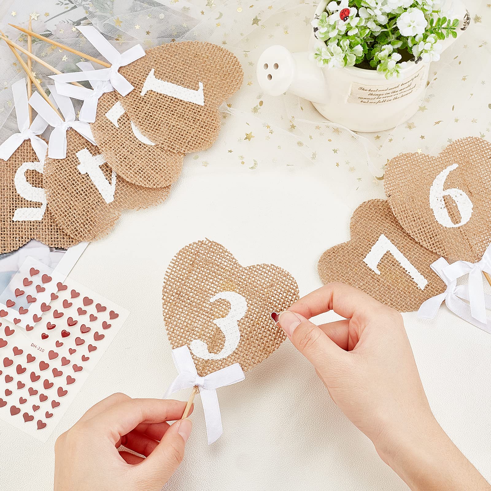 ahandmaker-wedding-supplies-num-ros-table-mariage-c-ur-jute-1-10 image 4