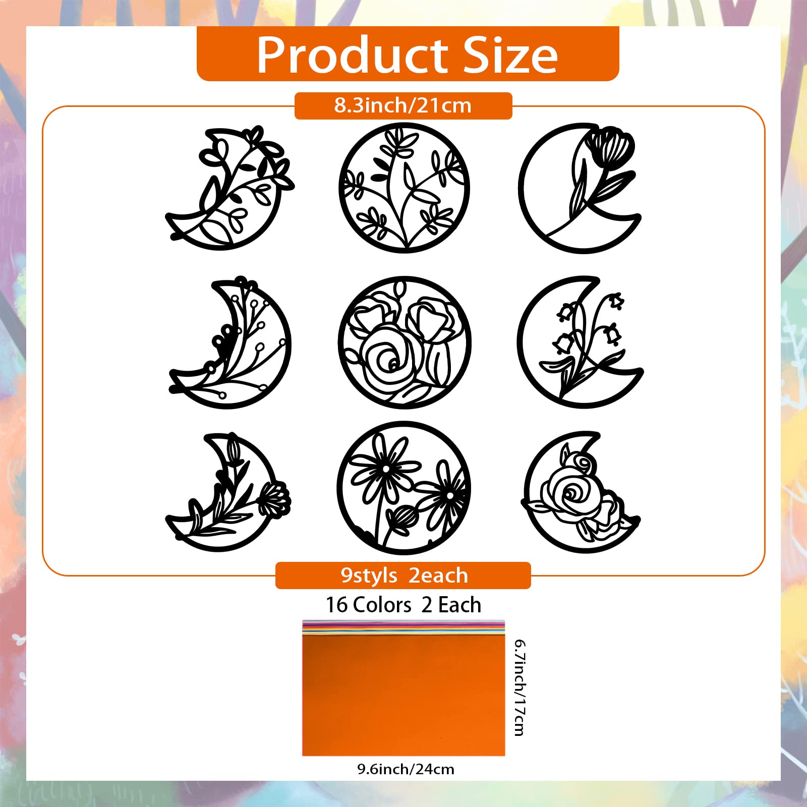 ahandmaker-self-adhesive-stickers-18-attrape-soleil-lune-fleur image 2