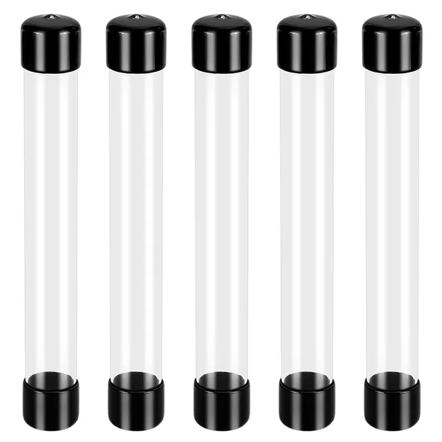 ahandmaker-lot-5-tubes-plastique-transparent-20-3cm-bouchons image 1