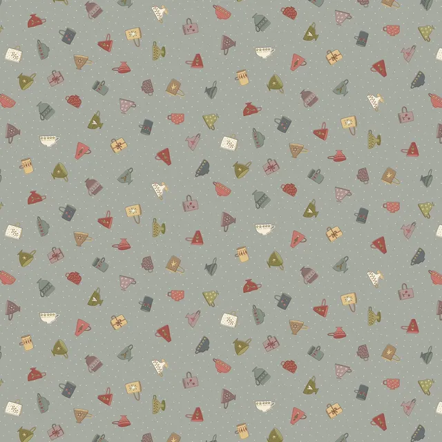 anni-downs-down-tinsel-lane-3213-17-tissu-coton-tasses-bleu-clair image 1
