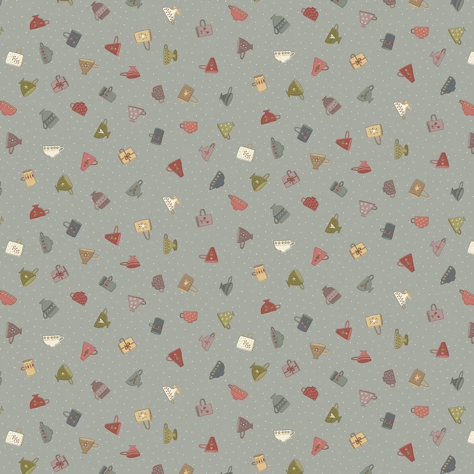 anni-downs-down-tinsel-lane-3213-17-tissu-coton-tasses-bleu-clair image 1