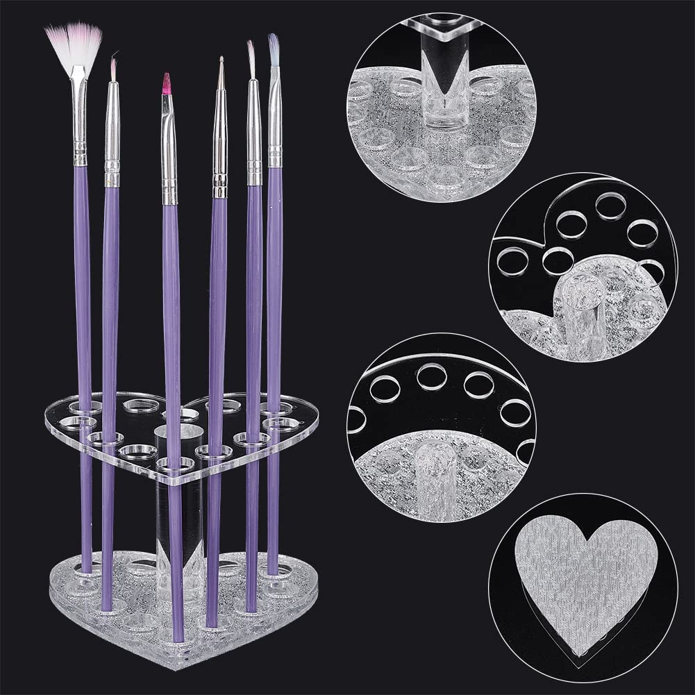 ahandmaker-support-pinceaux-12-trous-lot-2-porte-pinceaux-l-ger image 4