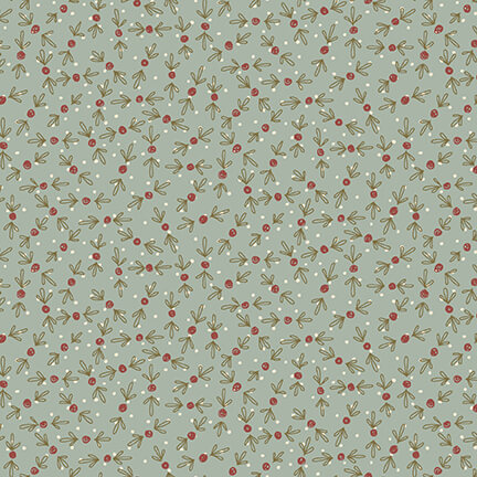 anni-downs-o-christmas-tree-2821-17-tissu-patchwork-baies-bleu-clair image 1