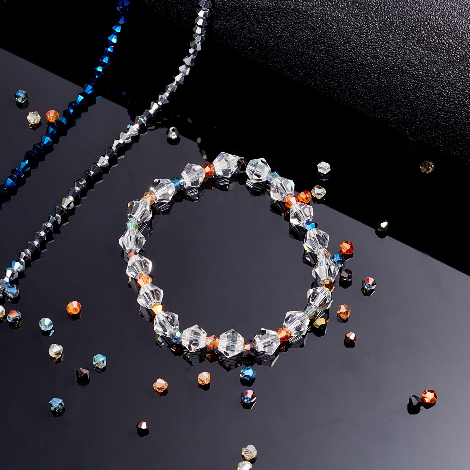 ahandmaker-perles-verre-4-mm-arc-en-ciel-1400-pi-ces image 6