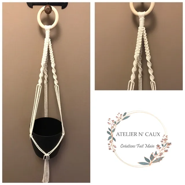 atelier-n-caux-pivoine-suspension-plante-macram-beige-75-cm image 1