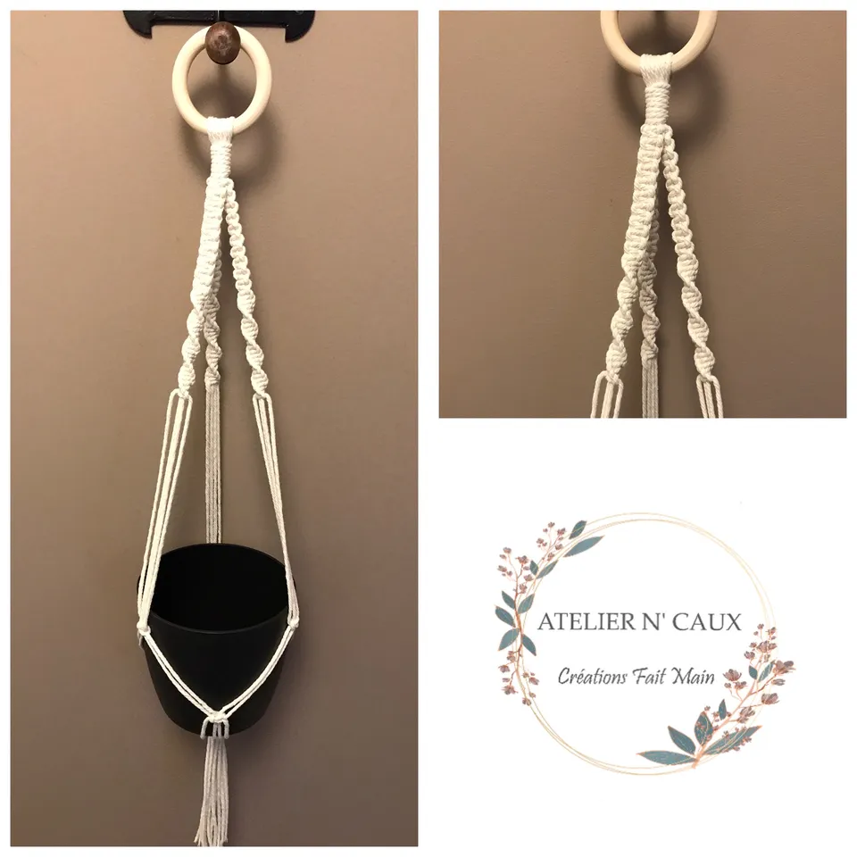 atelier-n-caux-pivoine-suspension-plante-macram-beige-75-cm image 1