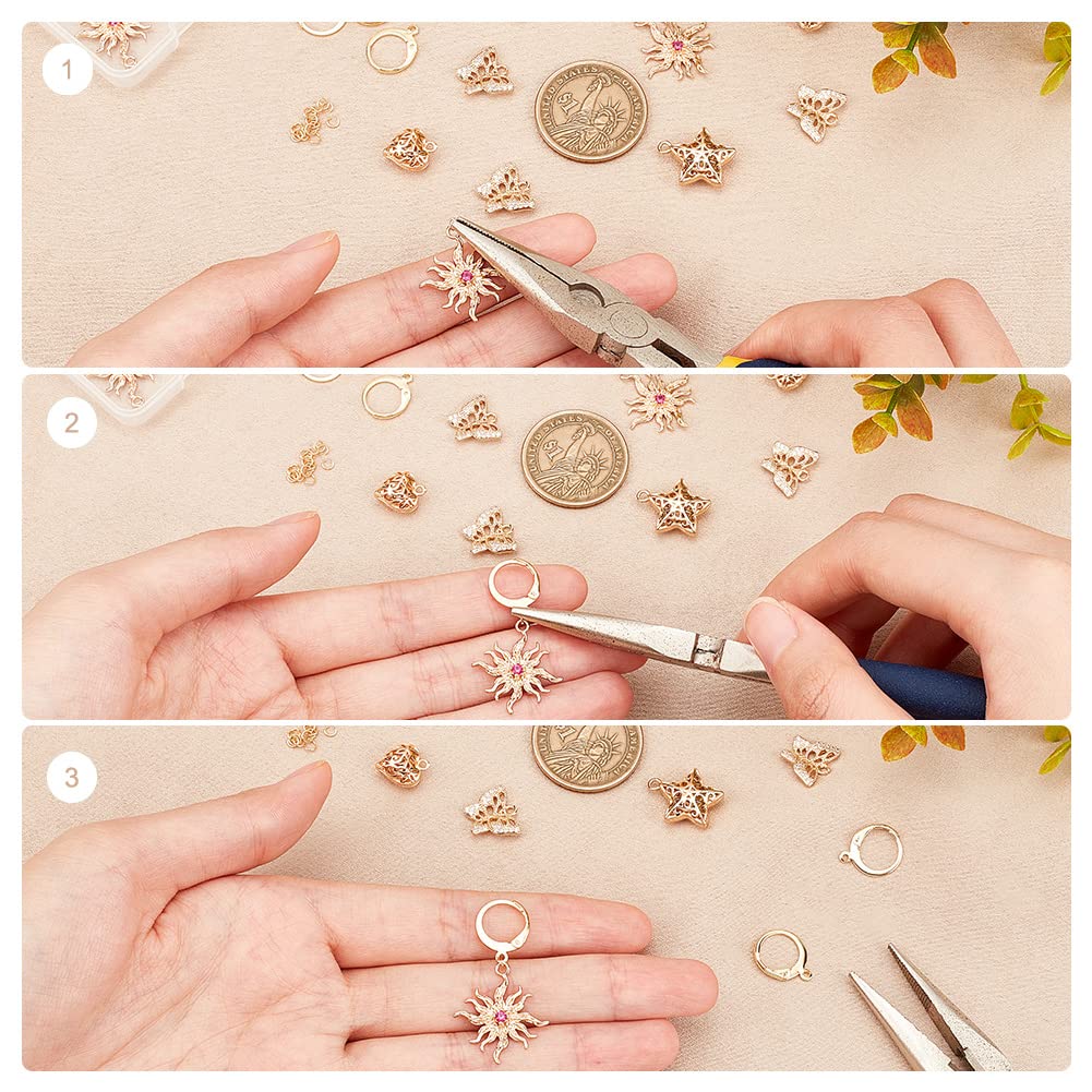 ahandmaker-kit-boucles-oreilles-breloques-dor-es-8-paires image 3