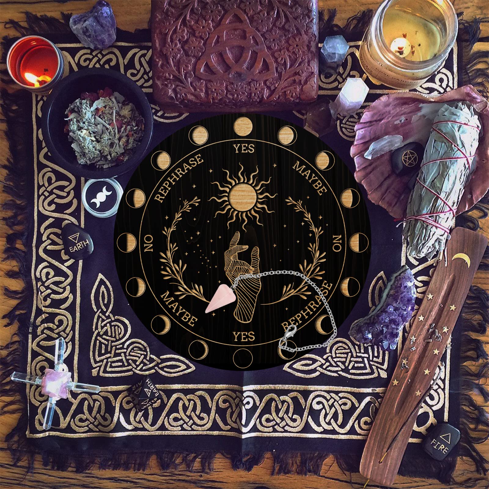 ahandmaker-home-decorate-planche-pendule-bois-soleil-7-8 image 3