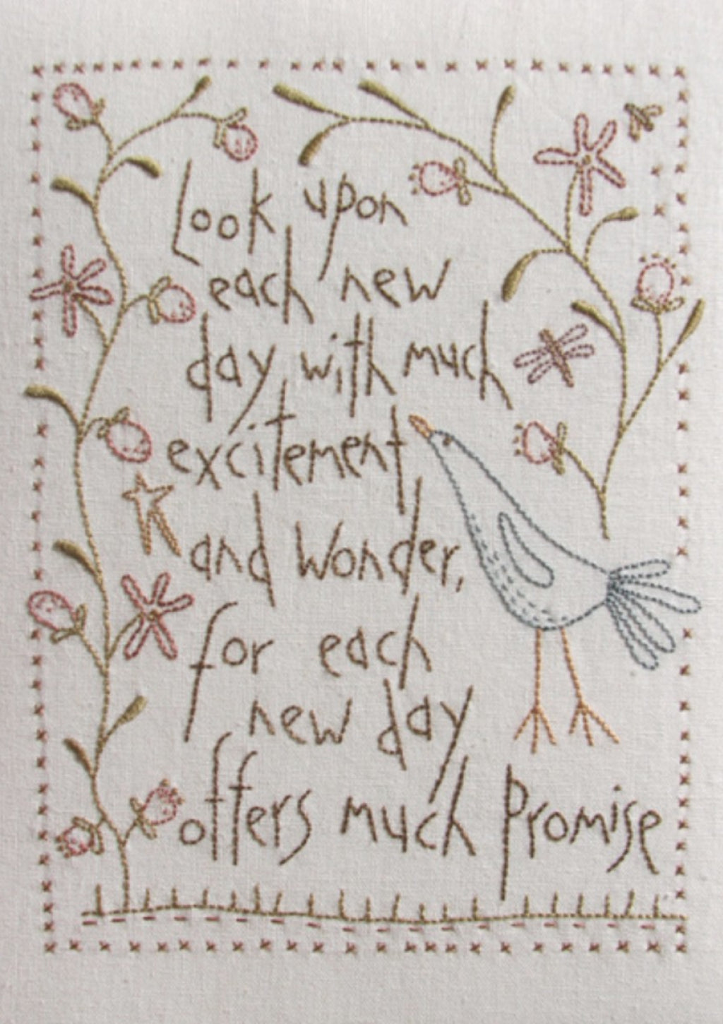anni-downs-new-day-stitchery-toile-broder-pr-imprim-e-15x20 image 1