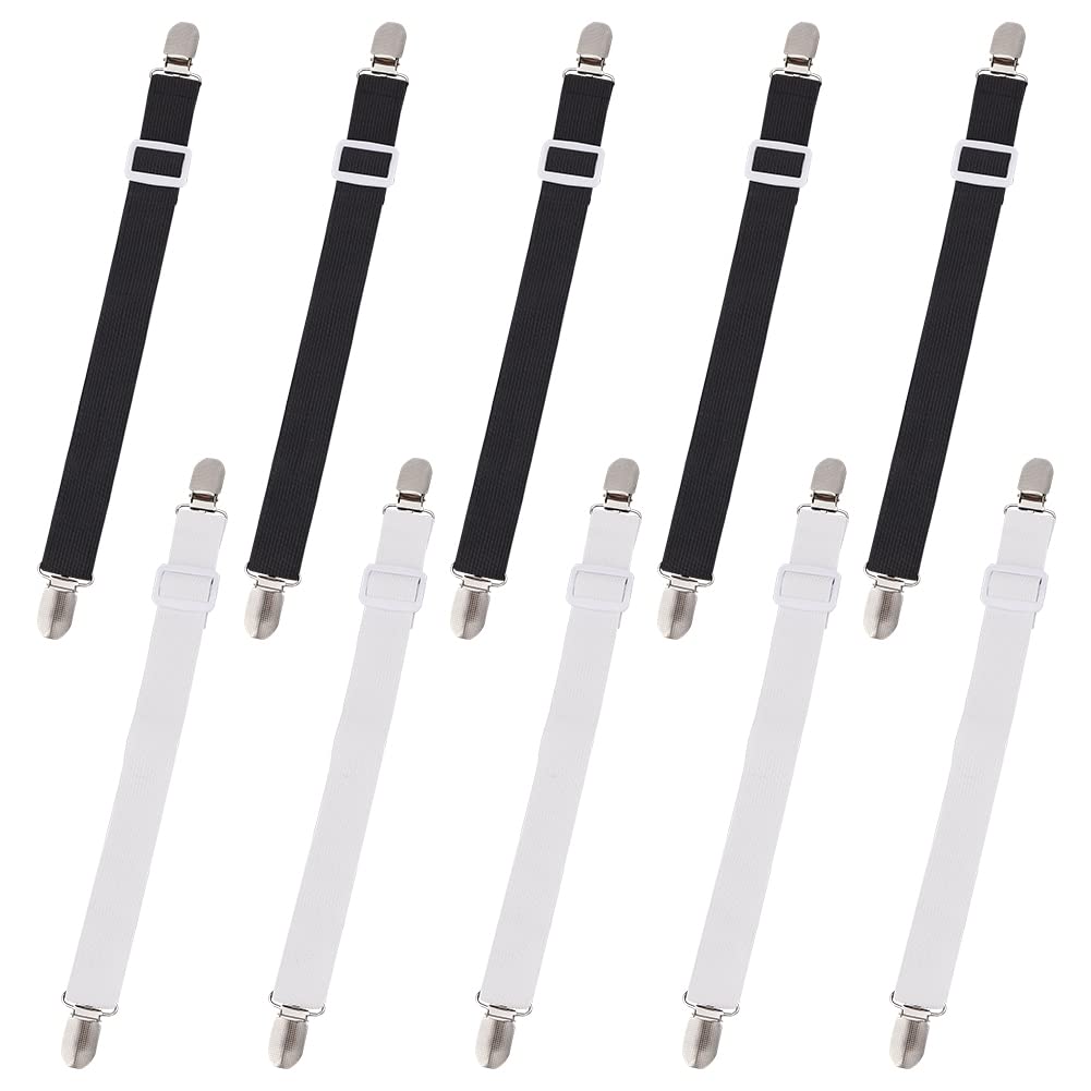 ahandmaker-sangles-drap-lit-clips-housse-lastiques-r-glables-10-pi-ces image 1