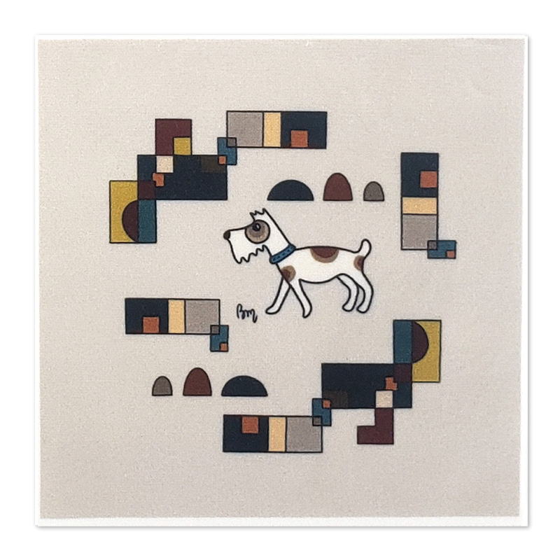 atelier-des-abcdaires-promenade-chien-beige-vignette-minky-xs image 1