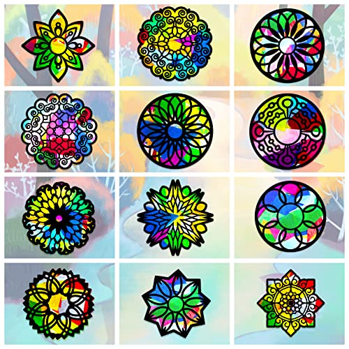 ahandmaker-self-adhesive-stickers-mandala-suncatcher-vitre-24-pcs image 6