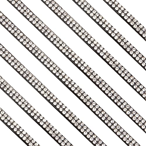 ahandmaker-chain-cordon-faux-daim-noir-strass-5mm-5-47-m image 8