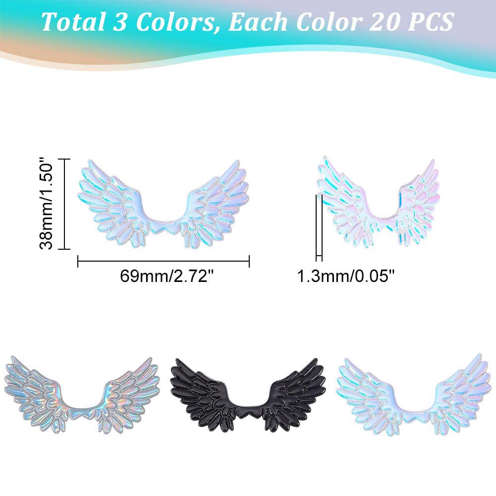 ahandmaker-60-patchs-ailes-d-ange-cusson-couture-3-couleurs image 2