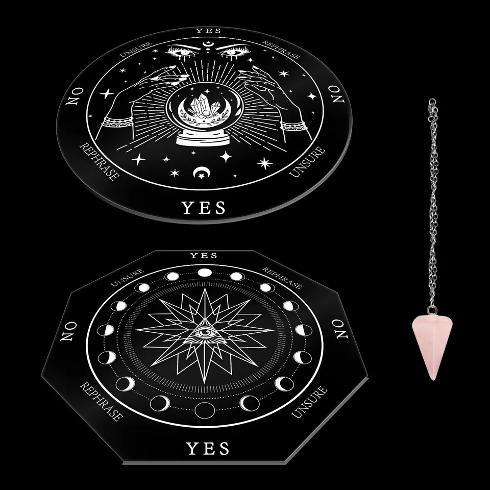 ahandmaker-home-decorate-planches-pendule-divination-cristal image 1
