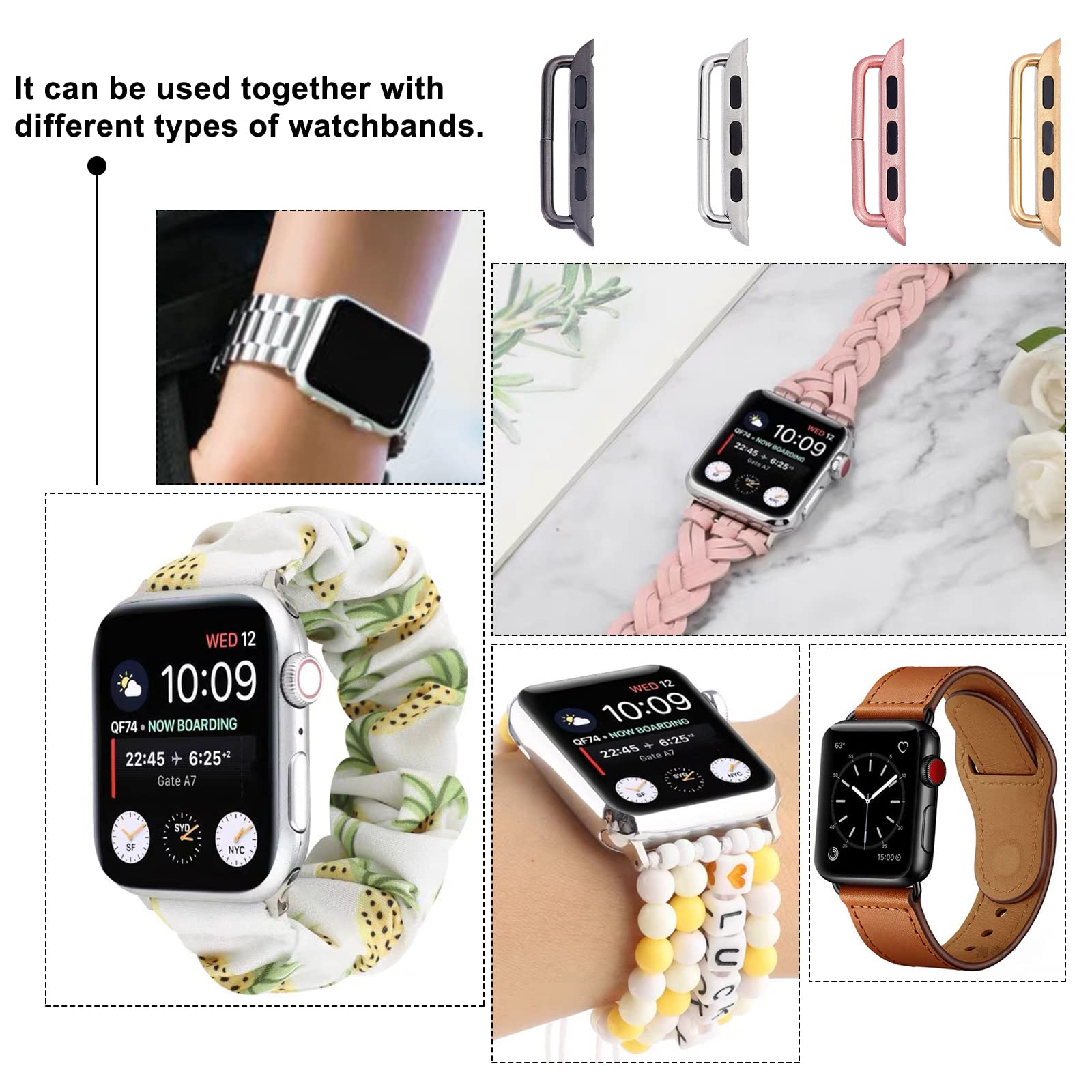 ahandmaker-adaptateur-bracelet-montre-acier-32mm-8-pi-ces-4-couleurs image 4