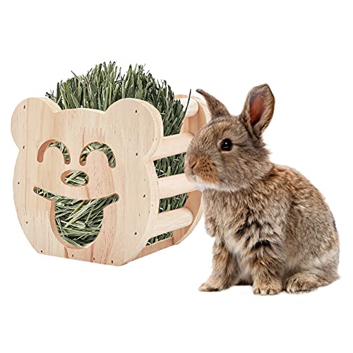 ahandmaker-pet-r-telier-foin-bois-ours-mangeoire-lapin-murale image 6