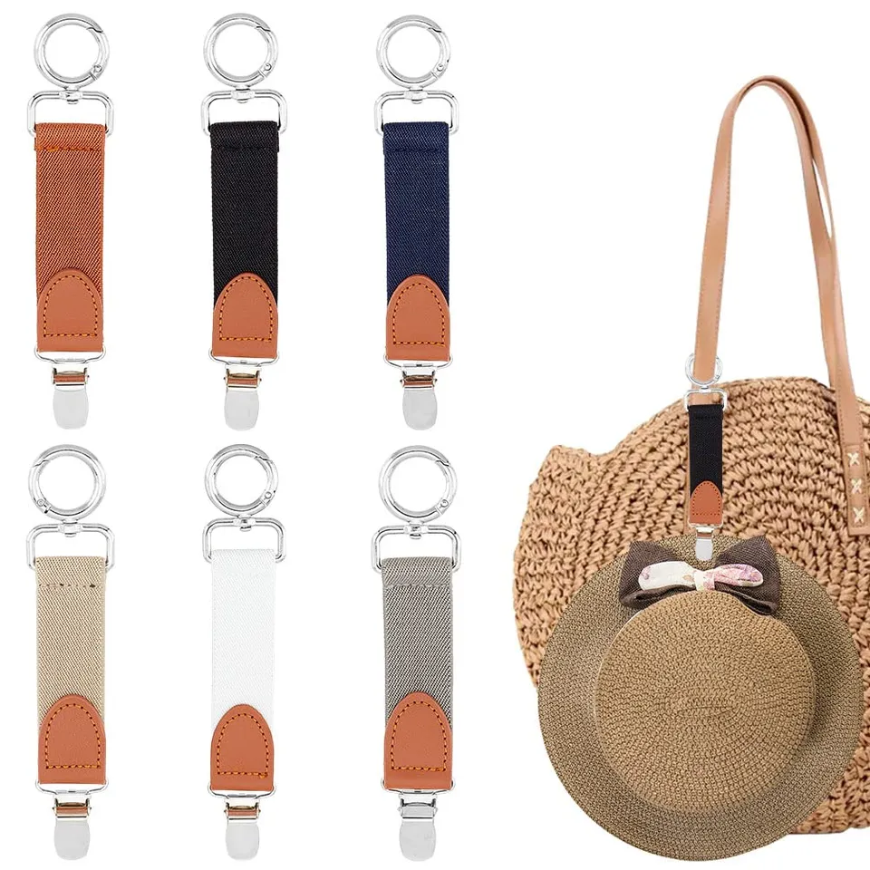 ahandmaker-pince-chapeau-voyage-6-pi-ces-clip-sac-similicuir image 1