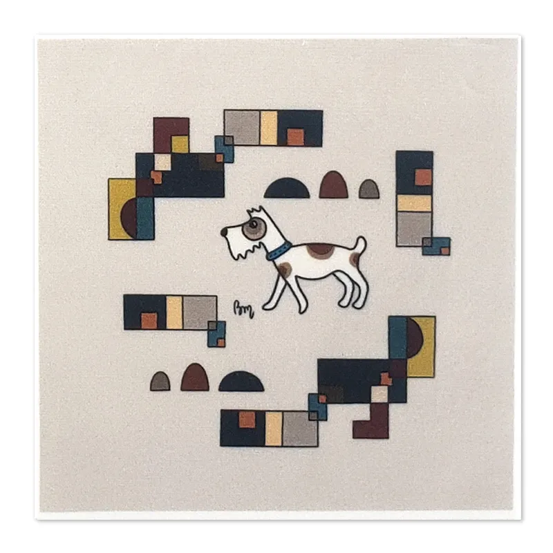 atelier-des-abcdaires-promenade-chien-beige-vignette-minky-xs image 1